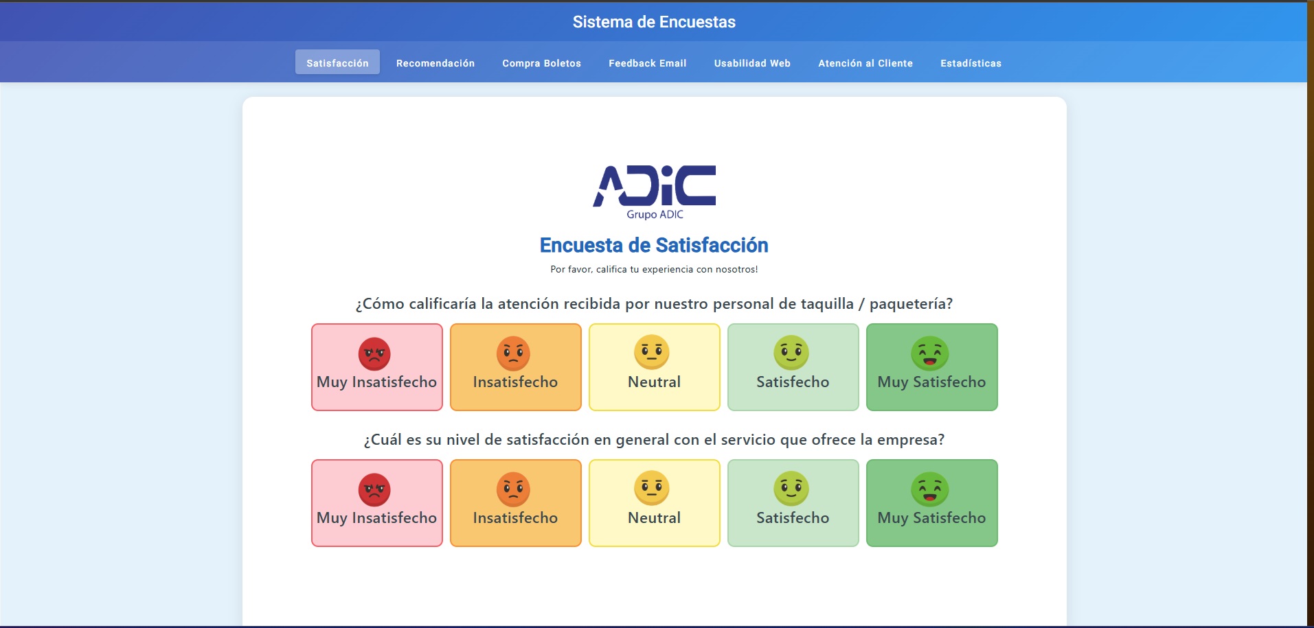 Sistema Encuesta Adic